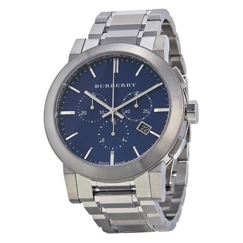 burberry stainless steel chronograph watch|burberry watch price.